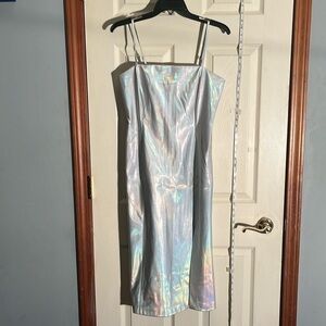 Steve Madden Silver Midi Dress